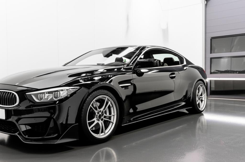 Beautiful luxury car with a flawless finish, showcasing the result of TPU film protection.